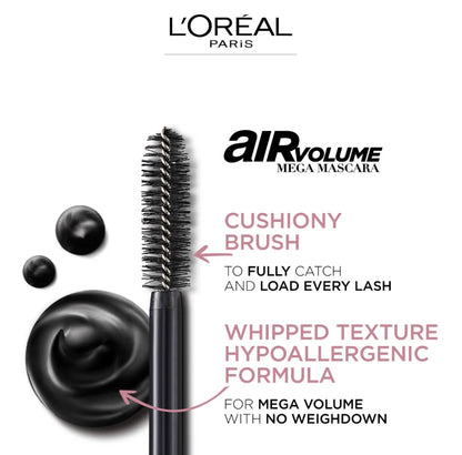 L’Oréal Paris Air Volume Mega Mascasa Washable Air Whipped Mascara