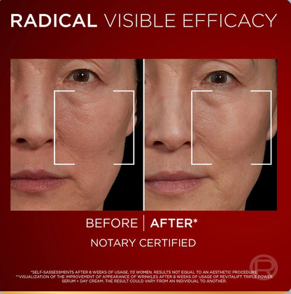 L’Oréal revitalift triple age-correcting Serum with Tri-peptides, Hyaluronic Acid, and Vitamin C, to hydrate, tone & Firm skin, 30ml