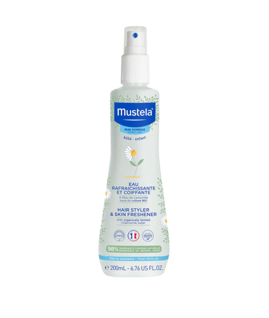 Mustela Skin Freshener Spray 200ml – Gentle Refreshing Mist for Normal Baby Skin