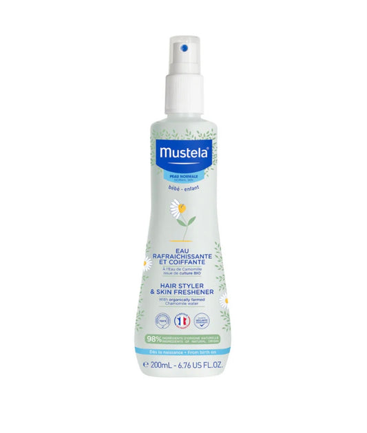 Mustela Skin Freshener Spray 200ml – Gentle Refreshing Mist for Normal Baby Skin