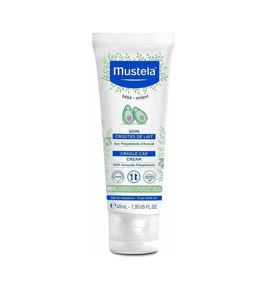 Mustela Cradle Cap Cream – Gentle Treatment for Baby Scalp Flakes-40ml