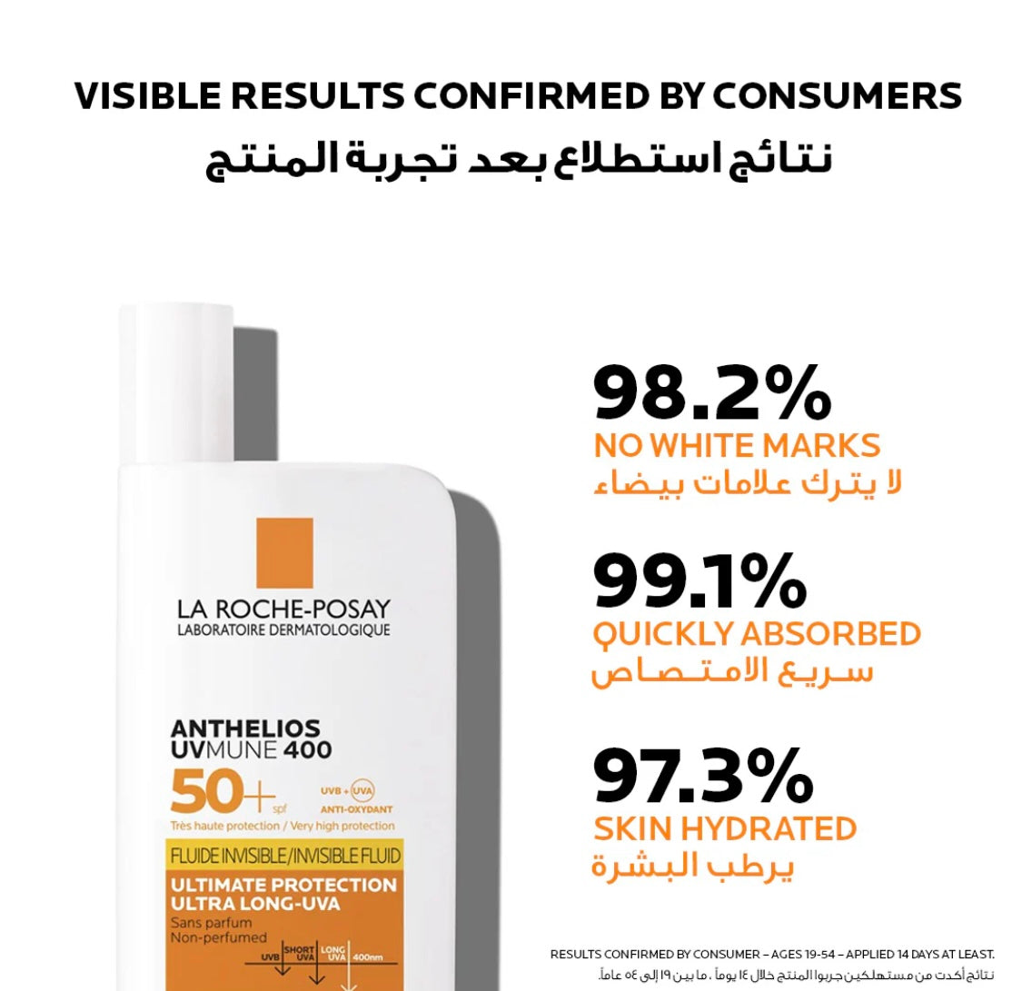 La Roche Posay Anthelios UVmune invisible fluid sunscreen