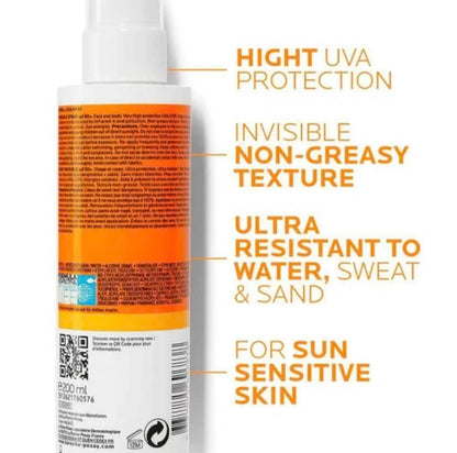 La Roche-Posay Anthelios Invisible Sunscreen Body Spray Spf 50+ 200ml