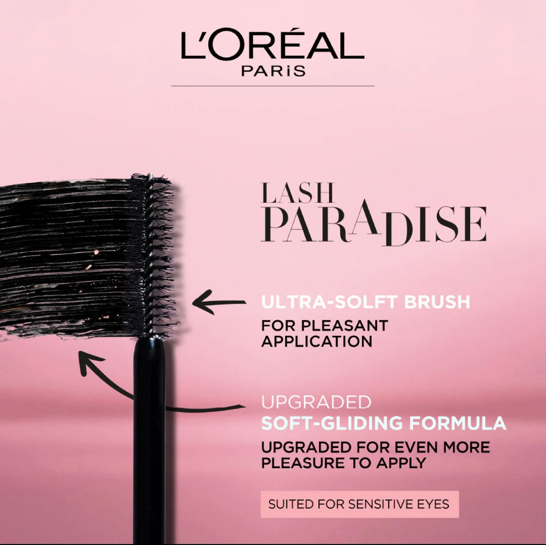 L’Oréal Paris Lash Paradise 24H Volumizing and Lengthening Black Mascara - Washable