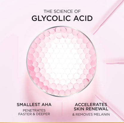 L’Oréal Paris Glycolic Bright Glowing Night Care for Dark Spots Reduction, Glow Boosting and Skin Tone Evenness-50ml