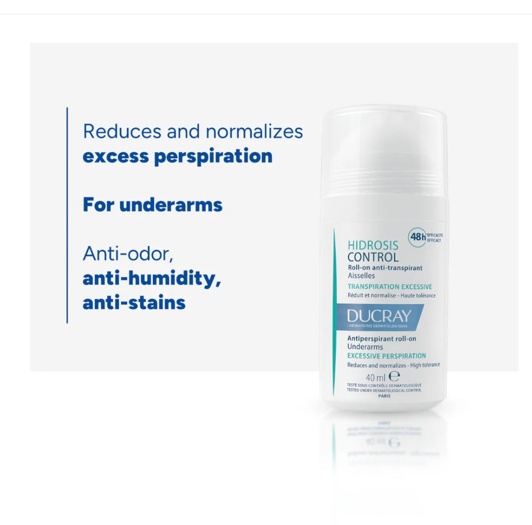 Ducray Hidrosis Control Roll-on Buy 1 get 1 for free
