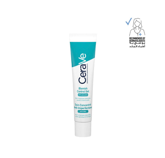 CeraVe Blemish Control Gel – Daily AHA/BHA Face Treatment for Acne-Prone Skin