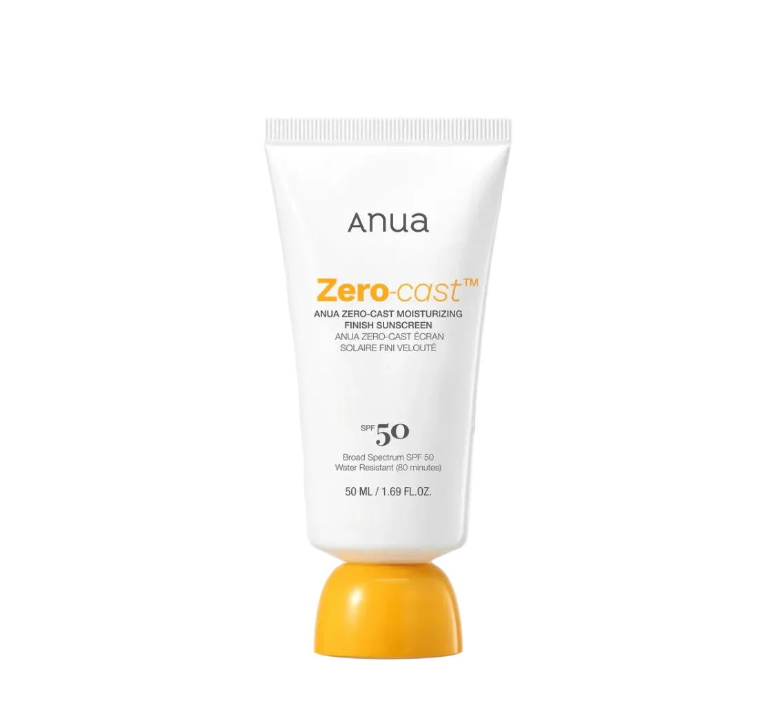 Anua Zero-Cast Moisturizing Finish Sunscreen SPF50+ PA++++ – Hydrating Invisible Sunscreen