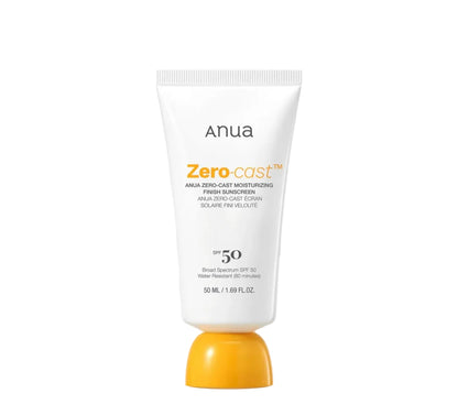 Anua Zero-Cast Moisturizing Finish Sunscreen SPF50+ PA++++ – Hydrating Invisible Sunscreen