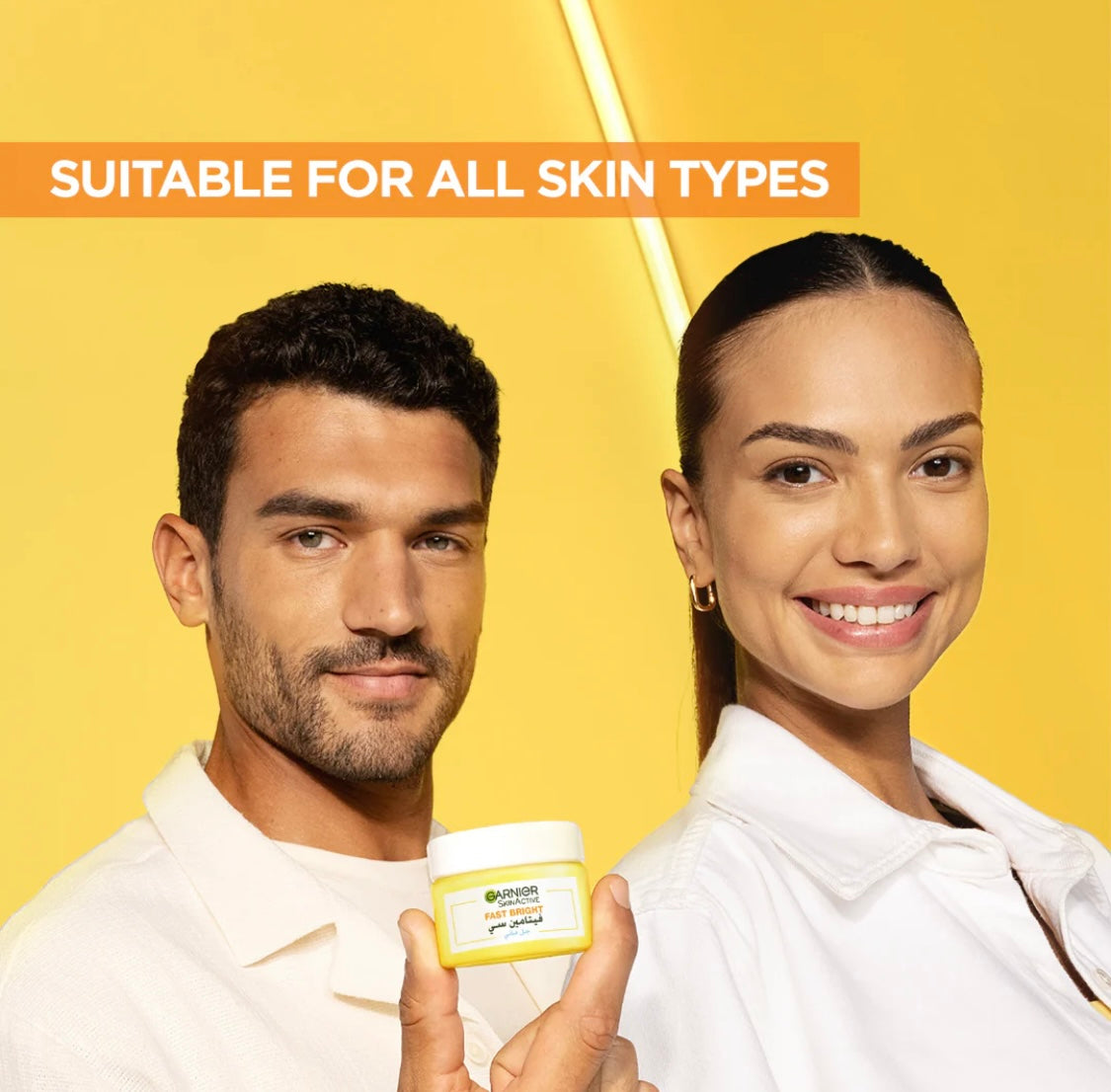Garnier SkinActive Fast Bright Vitamin C Water Gel Moisturizer – 48H Hydration Brightening Face Gel