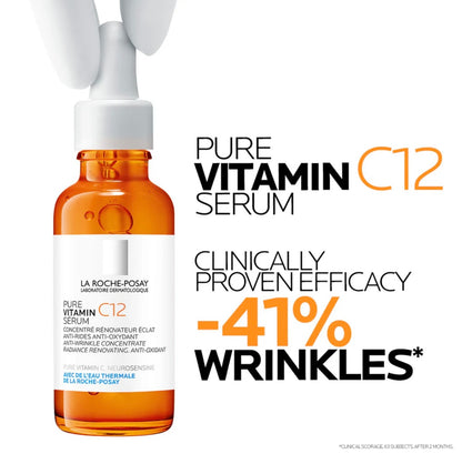 La Roche Posay 12% Pure Vitamin C Anti-aging Face Serum for All Skin Types 30ml