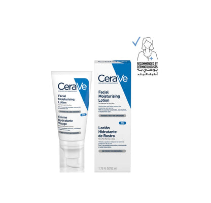 CeraVe PM Facial Moisturizing Lotion – Ultra-Lightweight Night Cream for Normal to Dry Skin