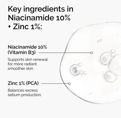 The Ordinary Niacinamide 10% +Zn 1% Hydrating and Oil Control Serum for Oily Skin