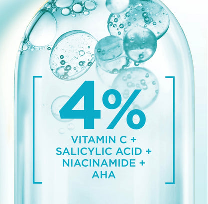 Garnier Fast Clear Anti-Acne Booster Serum with 4% Salicylic Acid, Vitamin C, Niacinamide & AHA – Blemish Treatment for Oily & Acne-Prone Skin