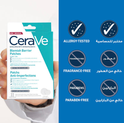CeraVe Acne Control Pimple Patches – Hydrocolloid Blemish Spots with Essential Ceramides