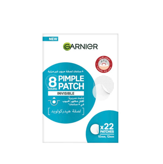 Garnier SkinActive Fast Clear Invisible Pimple Patch – 8H Hydrocolloid Acne Patches for Spot Treatment x22 patches