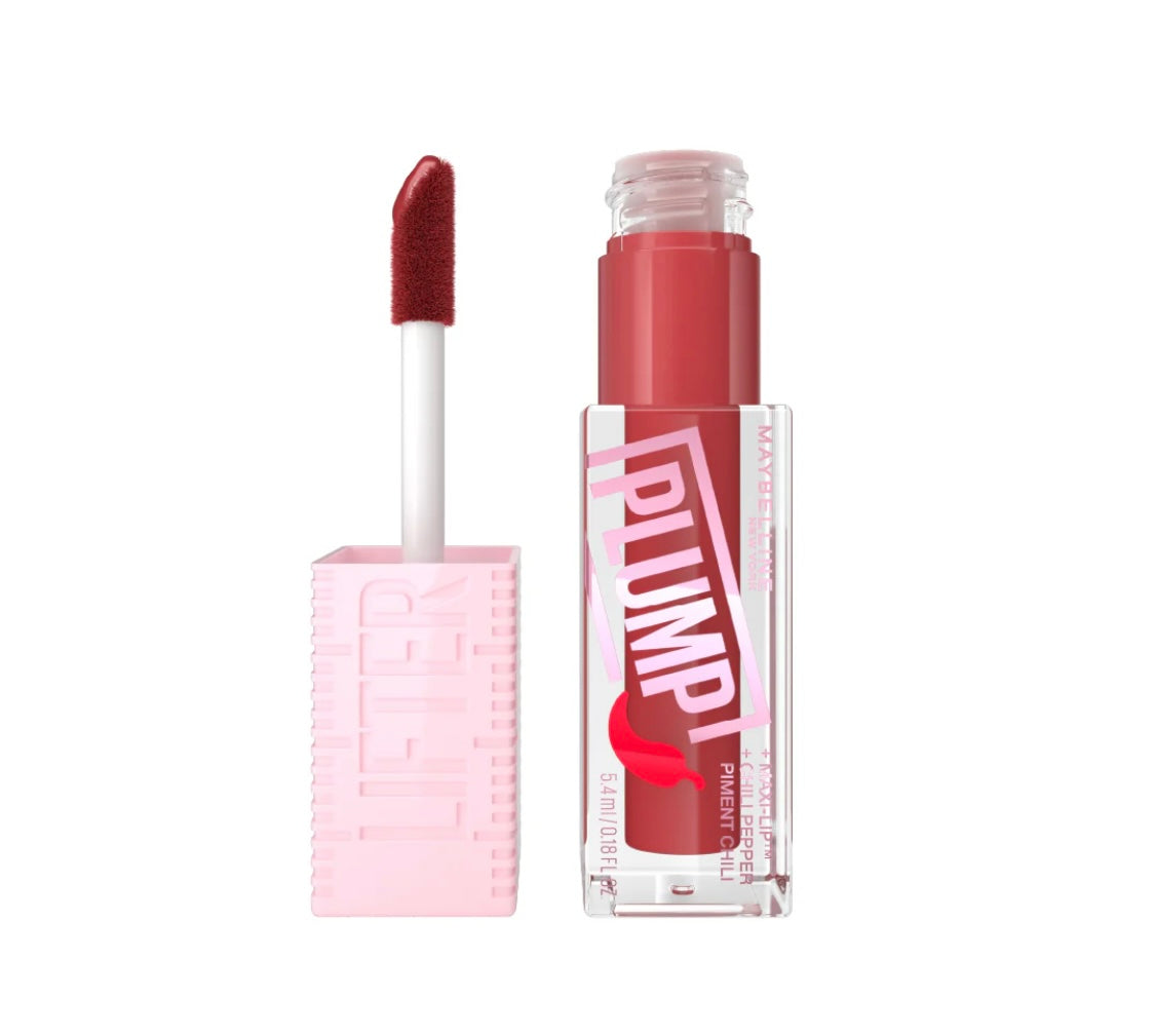 Maybelline Newyork Lifter Plump Lip Plumping Gloss with Chili Pepper & 5% Maxi-Lip