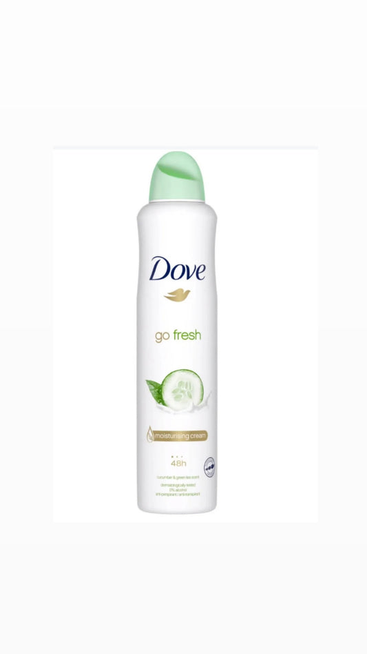 Dove Antiperspirant 48h Body Spray Go Fresh Cucumber Green Tea