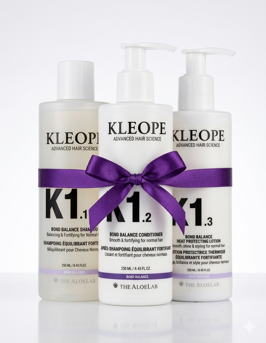 Kleope Bundle: Bond Balance Shampoo + Conditioner + Heat Protecting Lotion