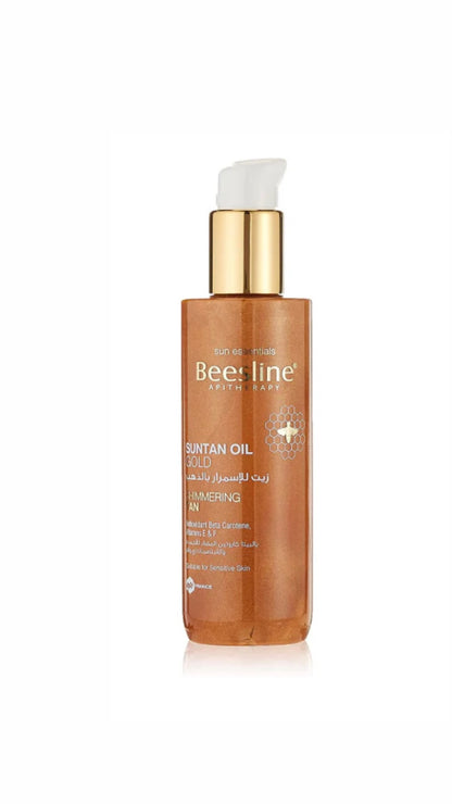 Beesline Suntan Oil Gold – Deep Tan with Shimmering Radiance