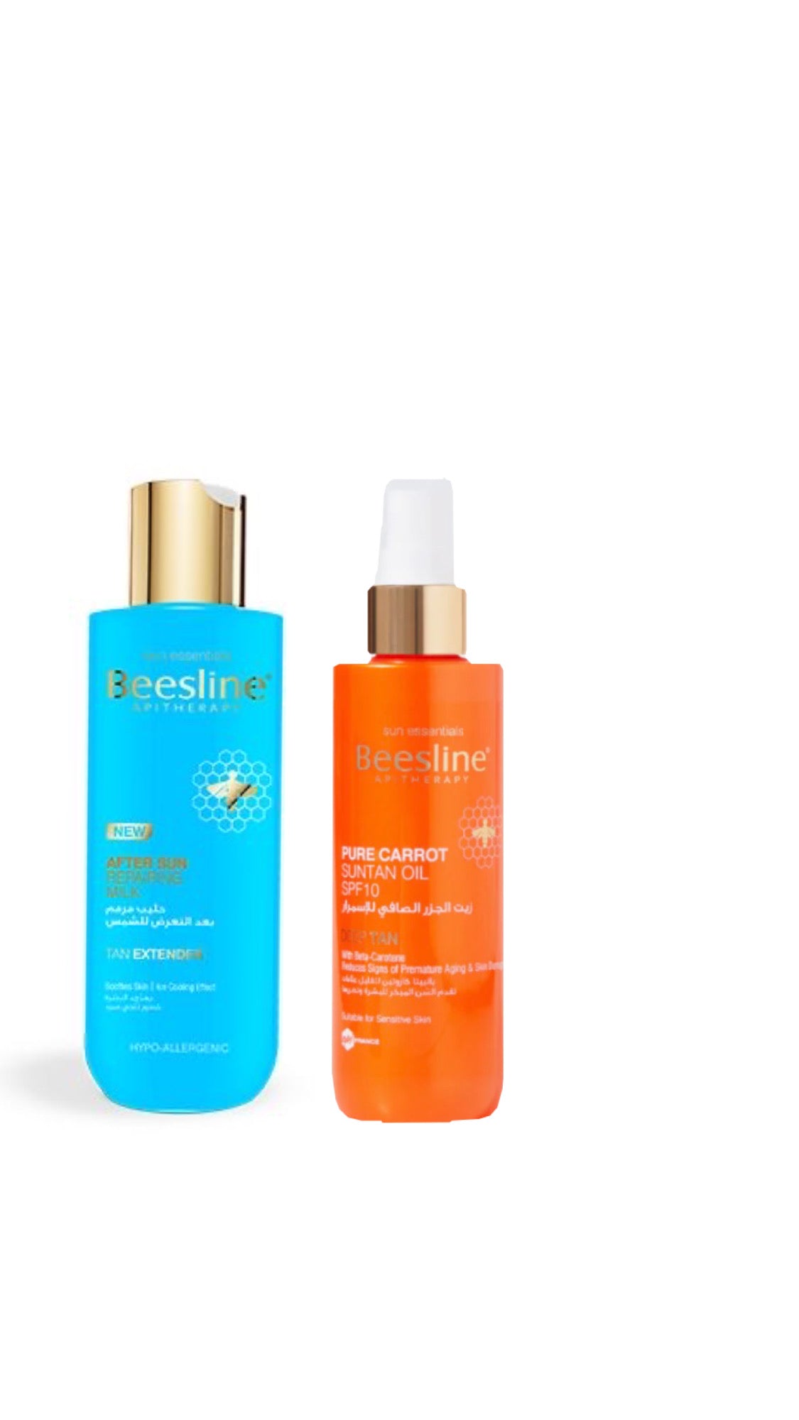 Beesline Carrot Tanning Oil+ After Sun cooling Lotion offer